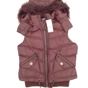 Brand New Ladies Hooded Bubble Sleeveless Jacket